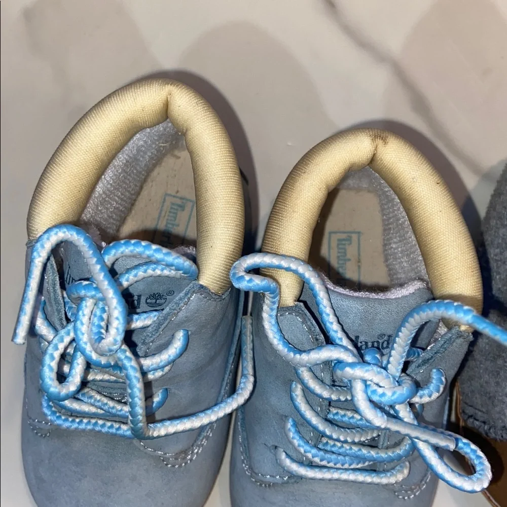 Baby Shoe Bundle Toms,Timberland and Carters- Blue, Brown, Black Sizes 2,3-6M,4T